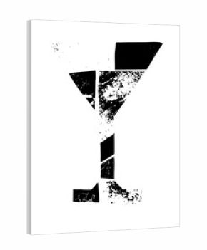 Vector Abstract distressed letter Y vector .