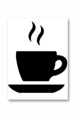 Coffee typography clip art design on plain white transparent isolated background for card, shirt, hoodie, sweatshirt, apparel, card, tag, mug, icon, poster or badge