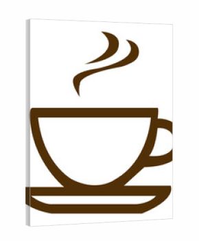 Coffee typography clip art design on plain white transparent isolated background for card, shirt, hoodie, sweatshirt, apparel, card, tag, mug, icon, poster or badge