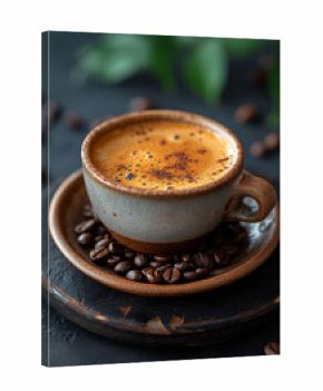 Cup of coffee with the inscription