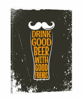 beer glass hipster logo background