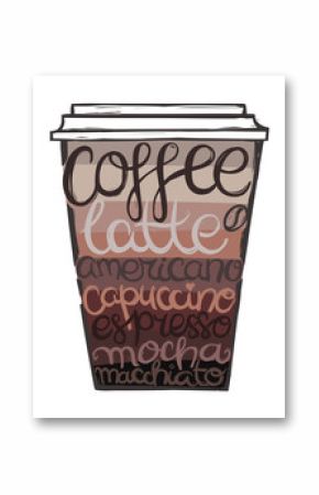 Summer lettering and symbols