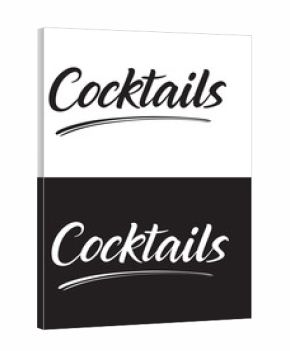 Cocktails menu title