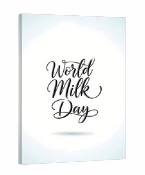 Elegant world milk day typography design for celebration and promotion