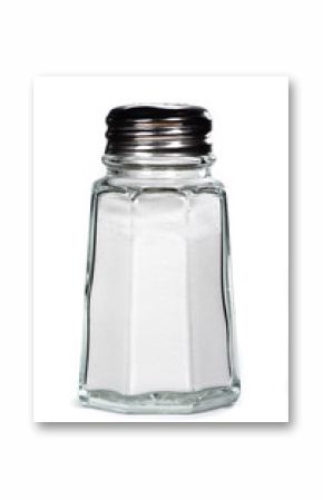 saltshaker on white background