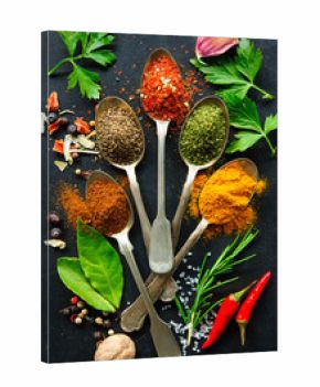 Various herbs and spices