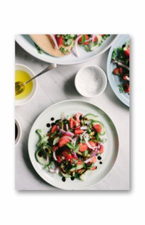 Strawberry Cucumber Salad