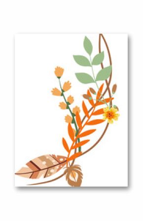 Showing flat vine arc entwining leaves, spotted tan leaf, speckled yellow flower on transparent bg