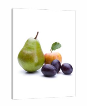 Obst auf weißem Hintergrund