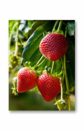 Ripe strawberries.