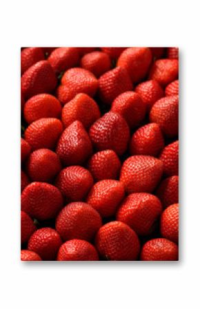 Fresh ripe strawberries as background.