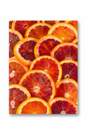 blood orange isolated on white