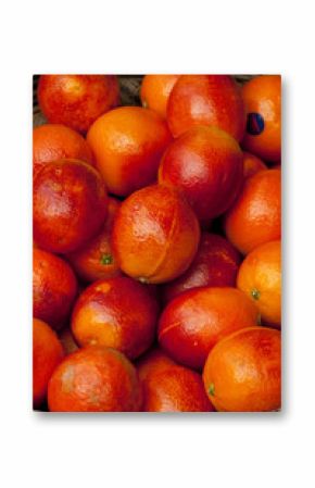 Orange sanguine (Sanguinelli, espagne) sur le marché de Hesdin