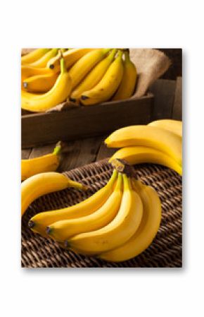 Raw Organic Bunch of Bananas