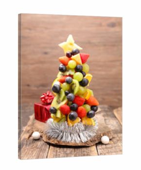 christmas tree with fruit