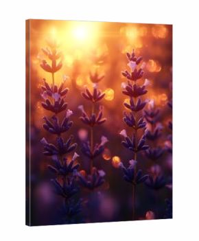 Lavender field at sunset (1)