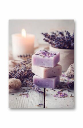 lavender soap with lavender