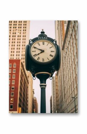 Centennial Clock and buildings in downtown Tulsa, Oklahoma