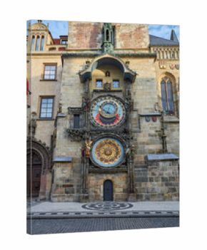 Front view of the astronomical clock in Prague.