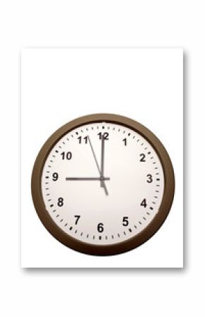 Wall clock isolated on white