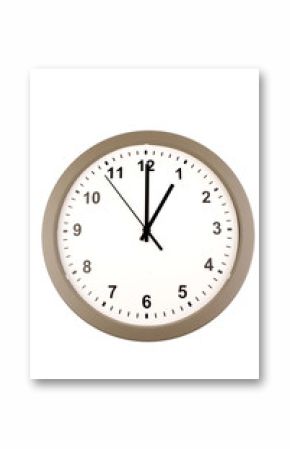 Wall clock isolated on white background