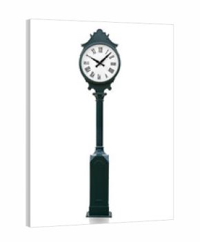 Watch vintage green isolated