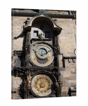 Famous Prague astronomical clock, the old Atomic clock in the Czech capital.