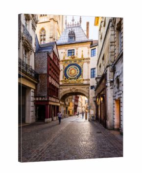 The Gros-Horloge (Great-Clock) is a fourteenth-century astronomical clock in Rouen, Normandy, France