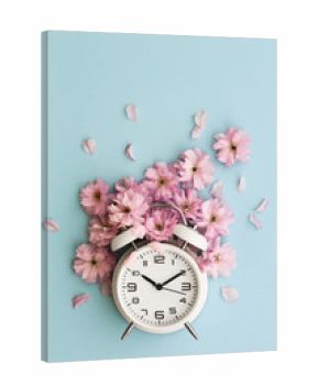 Alarm clock and cherry blossom
