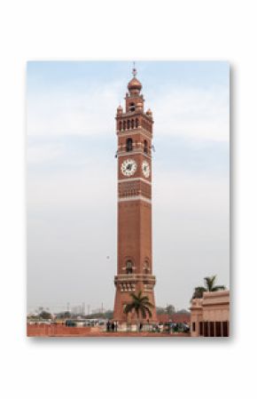 LUCKNOW, INDIA - FEBRUARY 3, 2017: Husainabad Clock Tower in Lucknow, Uttar Pradesh state, India