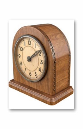 antique clock isolated on white PNG