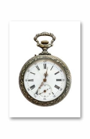 Pocket watch isolated on transparent background