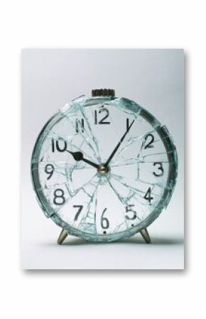 Dementia risk represented by a broken clock with faded numbers. Featuring soft lighting and muted tones