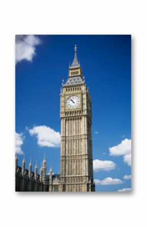 Low angle view of a clock tower, Big Ben, London, England
