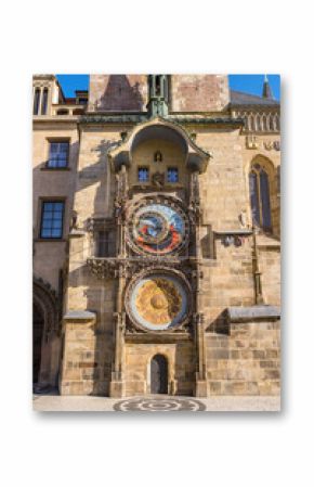 Prague Astronomical Clock close-up in the Prague Old Town, Czech Republic