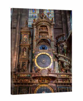Strasbourg, France - June 19, 2023: Astronomical clock of Strasbourg Cathedral