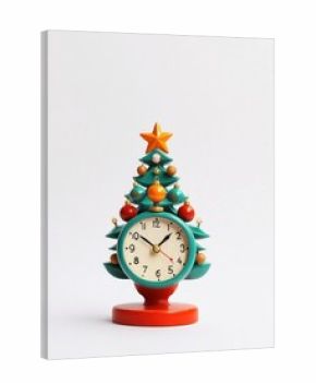 Clock christmas cosmetics festival.