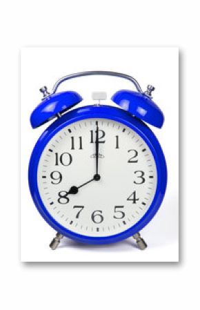 Wecker 8 Uhr / Eight a clock  - blau / blue