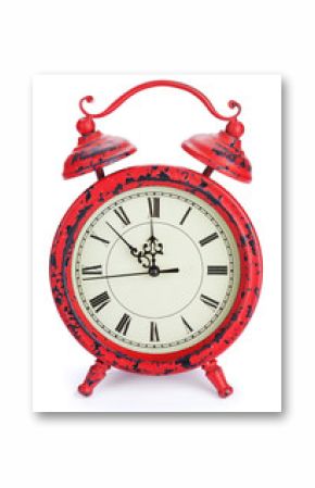 Red christmas clock