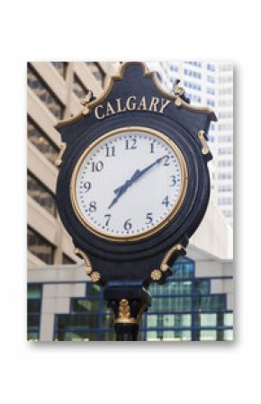 Old street clock in Calgary