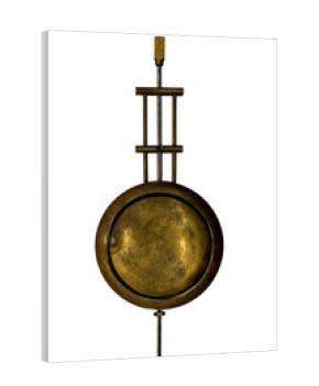 old pendulum of a wall clock