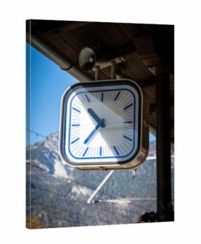 clock on the railway station