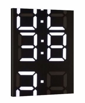 Digital display showing a repeating sequence of numbers