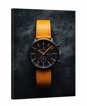 Urban Precision Timepiece Bold Tangerine Leather Chronograph Showcasing Contemporary Design - High-Performance Luxury Accessory for Modern Professionals