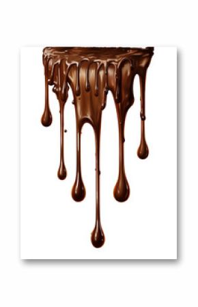 a chocolate dripping from a spoon