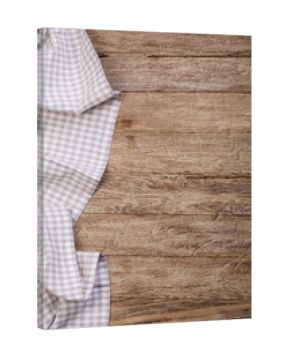 tablecloth on wooden table