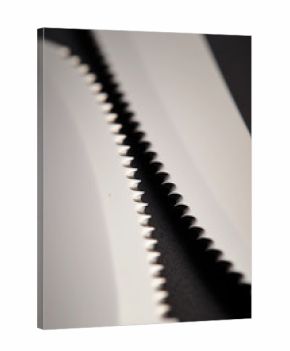 Table knife on black background 