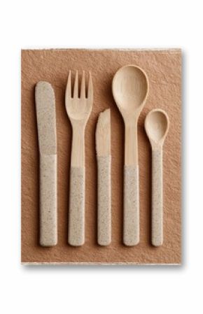 Wooden Cutlery Still Life