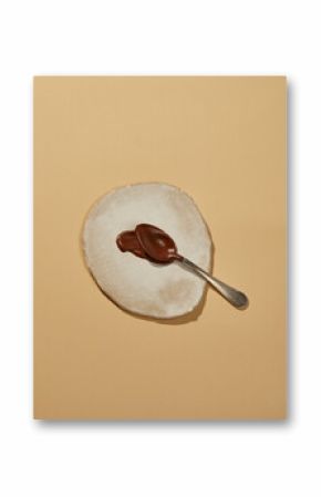 Spoon with chocolate