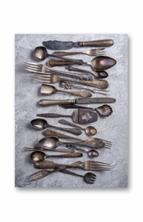 Set of vintage silver cutlery